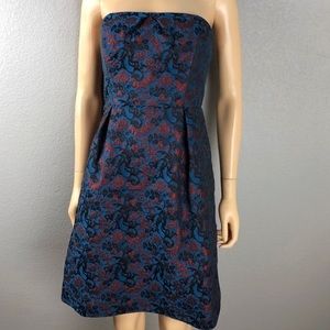 Leifnotes Anthropologie Brocade Cocktail Dress